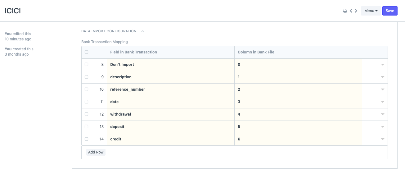 Reconcile bank transactions