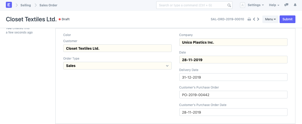 Values fetching from Sales Order to Sales Invoice