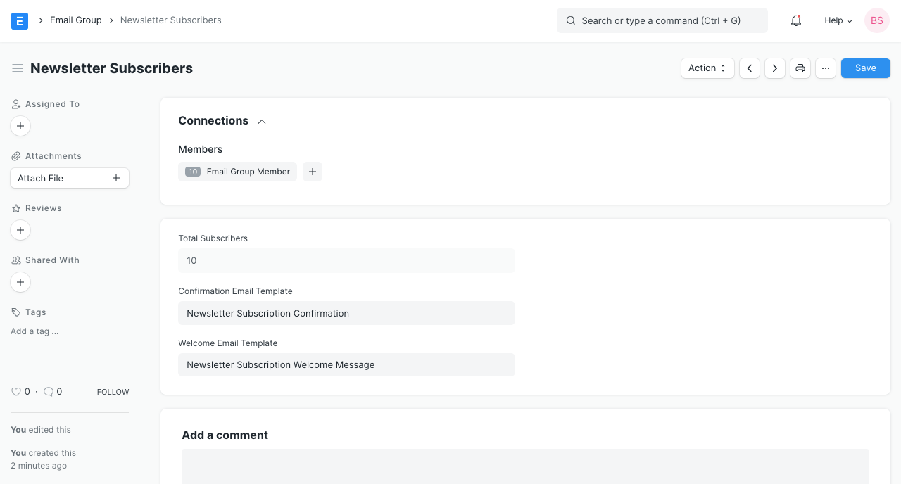 Email Group Templates