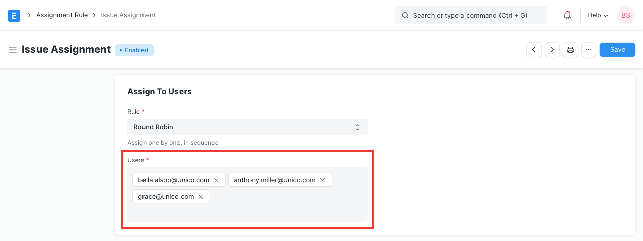 Field Type Table MultiSelect