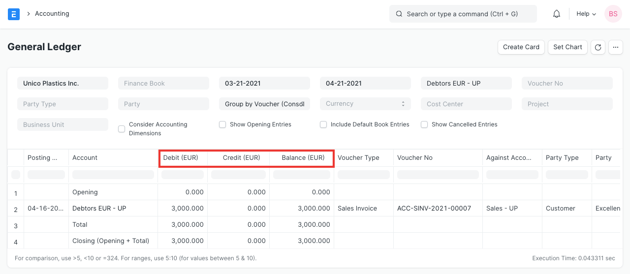 Multi-currency in General Ledger
