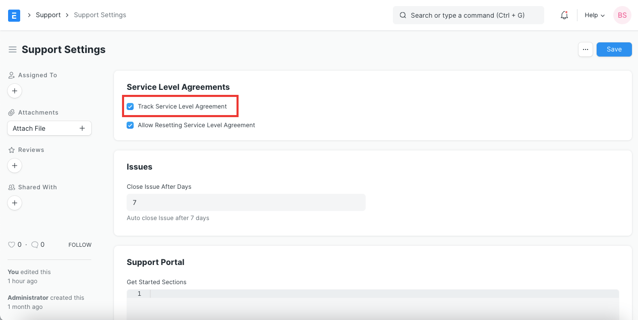 Service Level Agreement