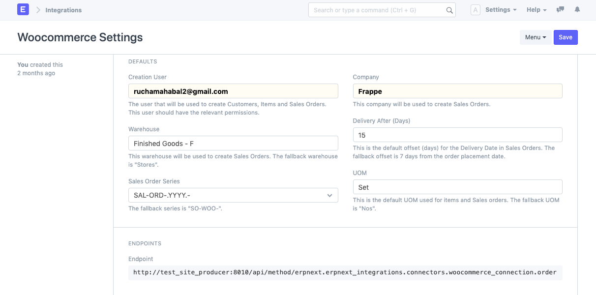 Woocommerce Defaults